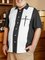 Big Size Crucifix Chest Pocket Short Sleeve Bowling Shirt