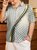 Big Size 3D Texture Chest Pocket Short Sleeve Casual Shirt
