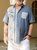 Big Size Coconut Tree Chest Pocket Short Sleeve Bowling Shirt