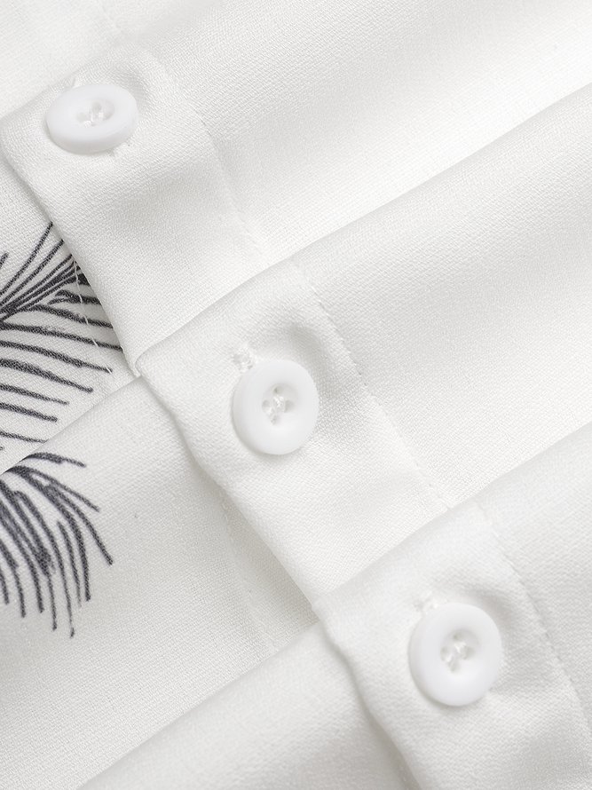 Coconut Tree Short Sleeve Resort Shirt