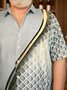 Big Size 3D Texture Chest Pocket Short Sleeve Casual Shirt