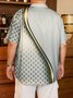 Big Size 3D Texture Chest Pocket Short Sleeve Casual Shirt