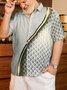 Big Size 3D Texture Chest Pocket Short Sleeve Casual Shirt