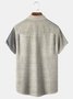 Big Size Easter Chest Pocket Short Sleeve Casual Shirt
