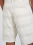 Striped Casual Bermuda Shorts