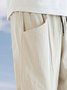 Drawstring Casual Cropped Trousers